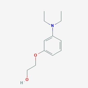 molecular formula C12H19NO2 B14477694 2-[3-(Diethylamino)phenoxy]ethan-1-ol CAS No. 65883-15-0