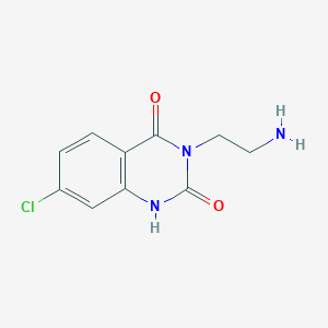 molecular formula C10H10ClN3O2 B1447772 3-(2-氨基乙基)-7-氯喹喔啉-2,4(1H,3H)-二酮 CAS No. 1896261-97-4
