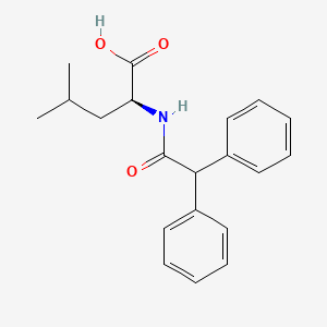 molecular formula C20H23NO3 B14477725 Leucine, N-(diphenylacetyl)- CAS No. 65707-78-0