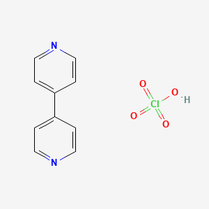 molecular formula C10H9ClN2O4 B14477750 Perchloric acid;4-pyridin-4-ylpyridine CAS No. 72802-75-6