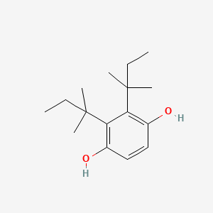 molecular formula C16H26O2 B14477752 2,3-Bis(2-methylbutan-2-yl)benzene-1,4-diol CAS No. 67708-79-6