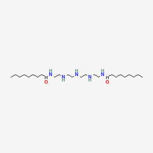 molecular formula C26H55N5O2 B14477771 Nonanamide, N,N'-(iminobis(2,1-ethanediylimino-2,1-ethanediyl))bis- CAS No. 68334-51-0