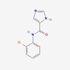 molecular formula C10H8BrN3O B14477788 N-(2-bromophenyl)-1H-imidazole-5-carboxamide CAS No. 69147-97-3