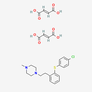 (E)-but-2-enedioic acid;1-[2-[2-(4-chlorophenyl)sulfanylphenyl]ethyl]-4-methylpiperazine