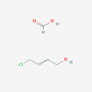 molecular formula C5H9ClO3 B14477801 4-Chlorobut-2-en-1-ol;formic acid CAS No. 66660-21-7