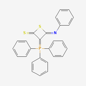 (4Z)-4-(Phenylimino)-3-(triphenyl-lambda~5~-phosphanylidene)thietane-2-thione