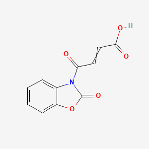 4-Oxo-4-(2-oxo-1,3-benzoxazol-3(2H)-yl)but-2-enoic acid