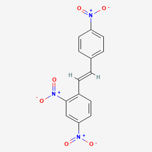 2,4-dinitro-1-[(E)-2-(4-nitrophenyl)ethenyl]benzene