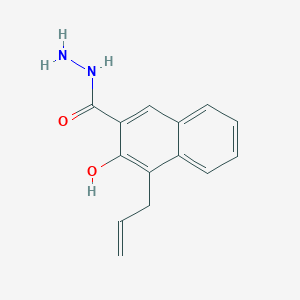 molecular formula C14H14N2O2 B14477900 3-Hydroxy-4-(prop-2-en-1-yl)naphthalene-2-carbohydrazide CAS No. 65550-21-2