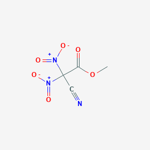 molecular formula C4H3N3O6 B14477909 Methyl cyano(dinitro)acetate CAS No. 66901-55-1