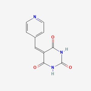 molecular formula C10H7N3O3 B14477939 5-(4-Pyridylmethylidene)hexahydropyrimidine-2,4,6-trione CAS No. 68160-62-3