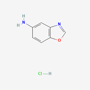 molecular formula C7H7ClN2O B1447794 1,3-苯并噁唑-5-胺盐酸盐 CAS No. 1858249-87-2