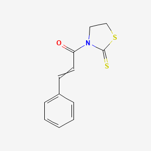 molecular formula C12H11NOS2 B14477945 3-Cinnamoyl-2-thiazolidinethione CAS No. 65439-63-6