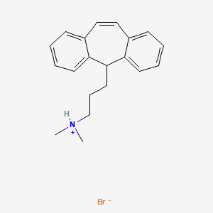 molecular formula C20H24BrN B14477973 N,N-Dimethyl-5H-dibenzo(a,d)cycloheptene-5-propylamine hydrobromide CAS No. 68263-45-6