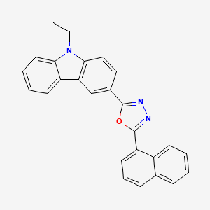 9-Ethyl-3-[5-(naphthalen-1-YL)-1,3,4-oxadiazol-2-YL]-9H-carbazole