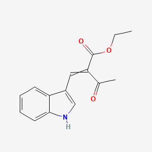 Butanoic acid, 2-(1H-indol-3-ylmethylene)-3-oxo-, ethyl ester