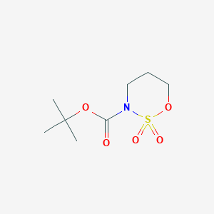 molecular formula C8H15NO5S B1447802 Tert-butyl 2,2-dioxooxathiazinane-3-carboxylate CAS No. 521267-18-5