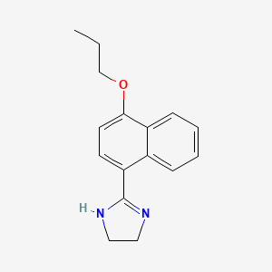 2-(4-Propoxynaphthalen-1-yl)-4,5-dihydro-1H-imidazole