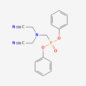 molecular formula C17H16N3O3P B14478032 Diphenyl {[bis(cyanomethyl)amino]methyl}phosphonate CAS No. 65951-56-6