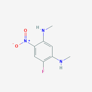molecular formula C8H10FN3O2 B1447804 4-fluoro-1-N,3-N-dimethyl-6-nitrobenzene-1,3-diamine CAS No. 202330-66-3