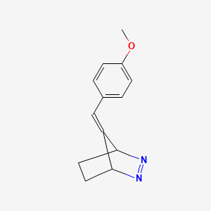 molecular formula C13H14N2O B14478041 7-[(4-Methoxyphenyl)methylidene]-2,3-diazabicyclo[2.2.1]hept-2-ene CAS No. 70713-02-9