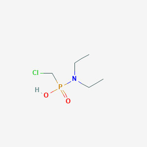 molecular formula C5H13ClNO2P B14478068 P-(Chloromethyl)-N,N-diethylphosphonamidic acid CAS No. 66802-54-8