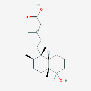 5-[(1S,2R,4aR,8aS)-5-Hydroxy-1,2,4a,5-tetramethyldecahydronaphthalen-1-yl]-3-methylpent-2-enoic acid