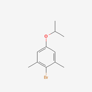 molecular formula C11H15BrO B1447810 2-Bromo-1,3-dimethyl-5-(1-methylethoxy)benzene CAS No. 91345-75-4