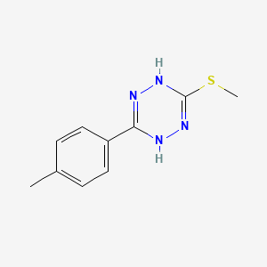 molecular formula C10H12N4S B14478127 3-(4-Methylphenyl)-6-(methylsulfanyl)-1,4-dihydro-1,2,4,5-tetrazine CAS No. 72127-29-8