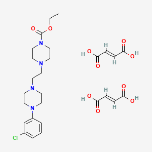 (E)-but-2-enedioic acid;ethyl 4-[2-[4-(3-chlorophenyl)piperazin-1-yl]ethyl]piperazine-1-carboxylate