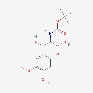 molecular formula C16H23NO7 B1447815 Boc-D-赤藓糖-3-(3,4-二甲氧基苯基)丝氨酸 CAS No. 126395-32-2
