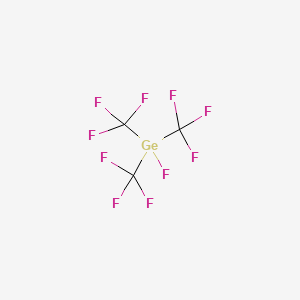 molecular formula C3F10Ge B14478157 Fluoro[tris(trifluoromethyl)]germane CAS No. 66348-16-1