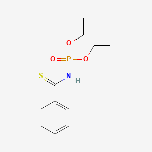 molecular formula C11H16NO3PS B14478164 Diethyl N-(benzenecarbothioyl)phosphoramidate CAS No. 71039-20-8