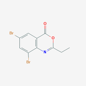 4H-3,1-Benzoxazin-4-one, 6,8-dibromo-2-ethyl-