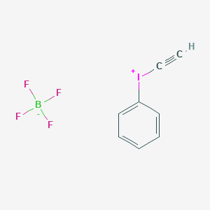 molecular formula C8H6BF4I B144782 Ethynyl(phenyl)iodonium Tetrafluoroborate CAS No. 127783-34-0