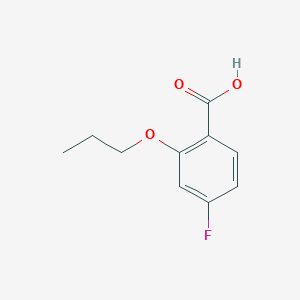 molecular formula C10H11FO3 B1447821 4-氟-2-丙氧基苯甲酸 CAS No. 1378666-16-0
