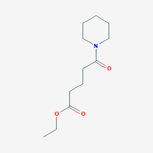 molecular formula C12H21NO3 B14478232 Ethyl 5-oxo-5-(piperidin-1-yl)pentanoate CAS No. 66035-85-6