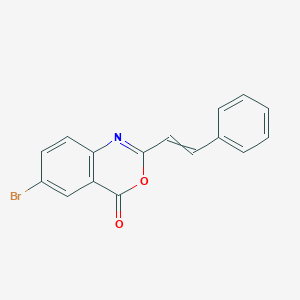 4H-3,1-Benzoxazin-4-one, 6-bromo-2-(2-phenylethenyl)-