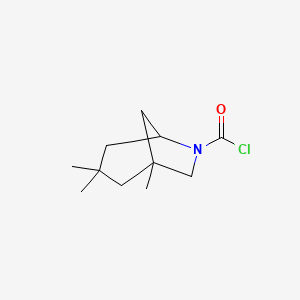 1,3,3-Trimethyl-6-azabicyclo[3.2.1]octane-6-carbonyl chloride