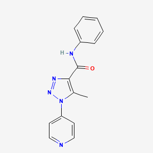 5-Methyl-N-phenyl-1-(4-pyridinyl)-1H-1,2,3-triazole-4-carboxamide