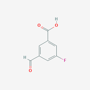 molecular formula C8H5FO3 B1447829 3-氟-5-甲酰基苯甲酸 CAS No. 1289005-85-1