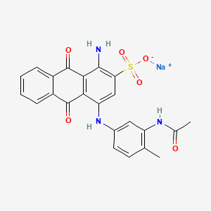 Sodium 4-[[3-(acetylamino)-4-methylphenyl]amino]-1-amino-9,10-dihydro-9,10-dioxoanthracene-2-sulphonate