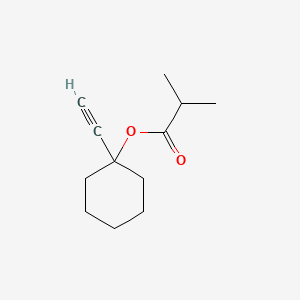 molecular formula C12H18O2 B14478304 1-Ethynylcyclohexyl isobutyrate CAS No. 72230-92-3