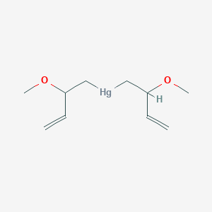 molecular formula C10H18HgO2 B14478312 Bis(2-methoxybut-3-en-1-yl)mercury CAS No. 67247-80-7