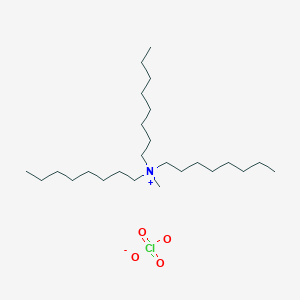 molecular formula C25H54ClNO4 B14478354 N-Methyl-N,N-dioctyloctan-1-aminium perchlorate CAS No. 69722-81-2