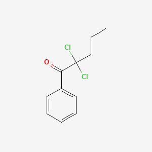 2,2-Dichloro-1-phenylpentan-1-one