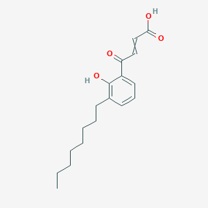 molecular formula C18H24O4 B14478384 4-(2-Hydroxy-3-octylphenyl)-4-oxobut-2-enoic acid CAS No. 65398-00-7