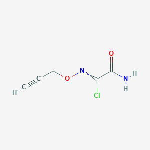 2-Amino-2-oxo-N-[(prop-2-yn-1-yl)oxy]ethanimidoyl chloride