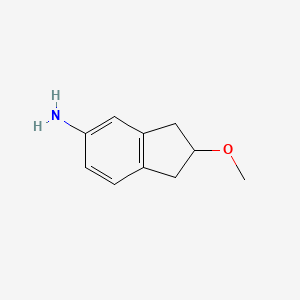 molecular formula C10H13NO B1447843 2-甲氧基-2,3-二氢-1H-茚-5-胺 CAS No. 1173986-64-5