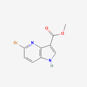 molecular formula C9H7BrN2O2 B1447844 methyl 5-bromo-1H-pyrrolo[3,2-b]pyridine-3-carboxylate CAS No. 1448259-40-2
